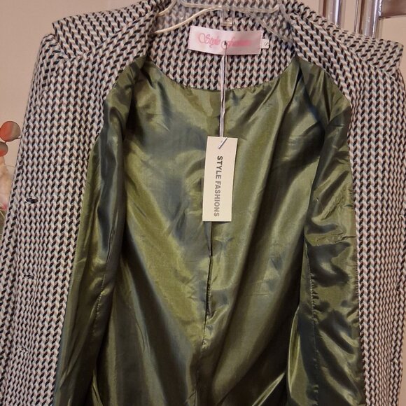 NWT Women's 'Multi Color Lined Blazer Jacket Spring Fall Winter Jackets 6S - Picture 10 of 10